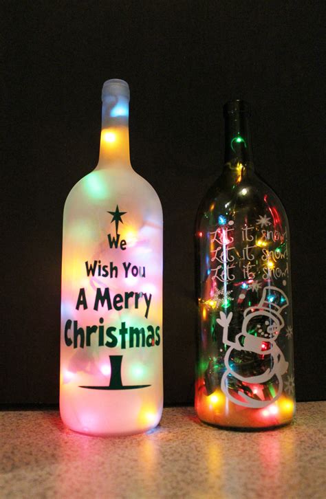 christmas bottle with design